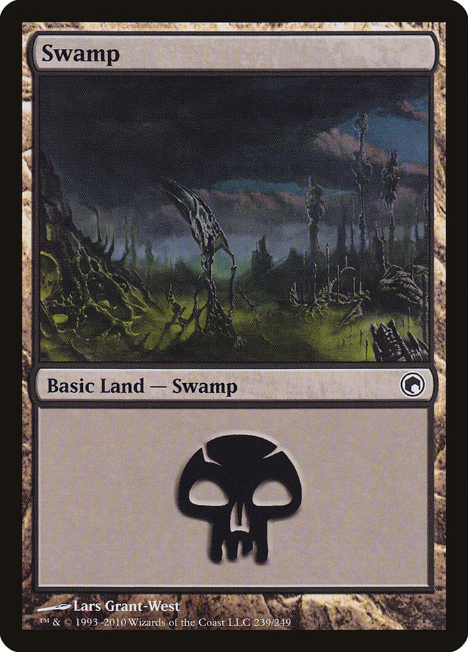 Swamp (#239) [Scars of Mirrodin] | The Gaming-Verse