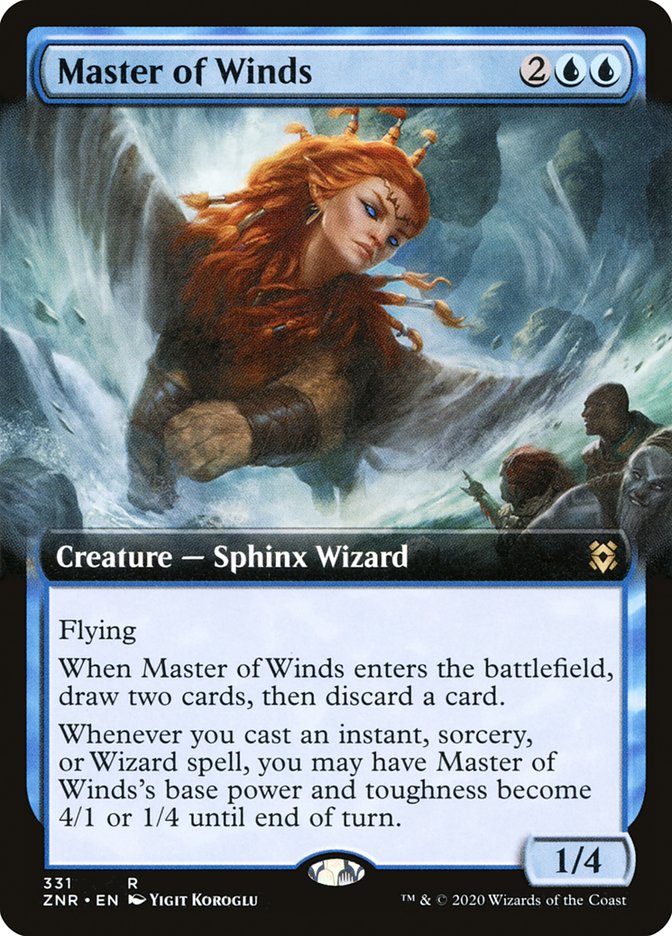 Master of Winds (Extended Art) [Zendikar Rising] | The Gaming-Verse