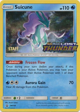 Suicune (SM149) (Staff Prerelease Promo) [Sun & Moon: Black Star Promos] | The Gaming-Verse