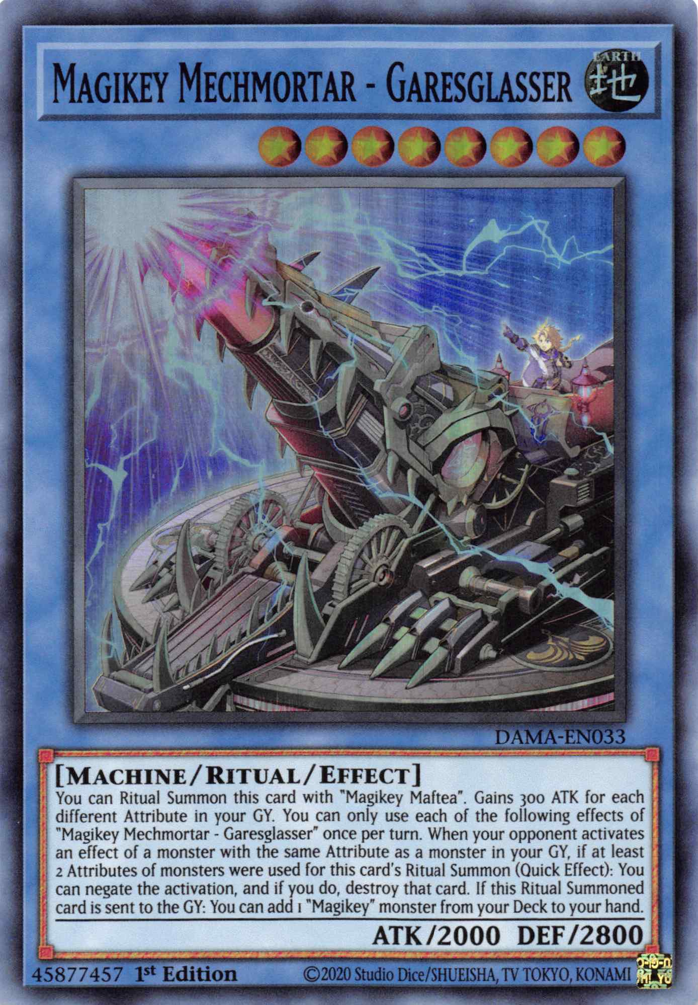 Magikey Mechmortar - Garesglasser [DAMA-EN033] Super Rare | The Gaming-Verse