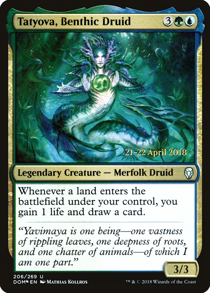 Tatyova, Benthic Druid  (Prerelease) [Dominaria Prerelease Promos] | The Gaming-Verse