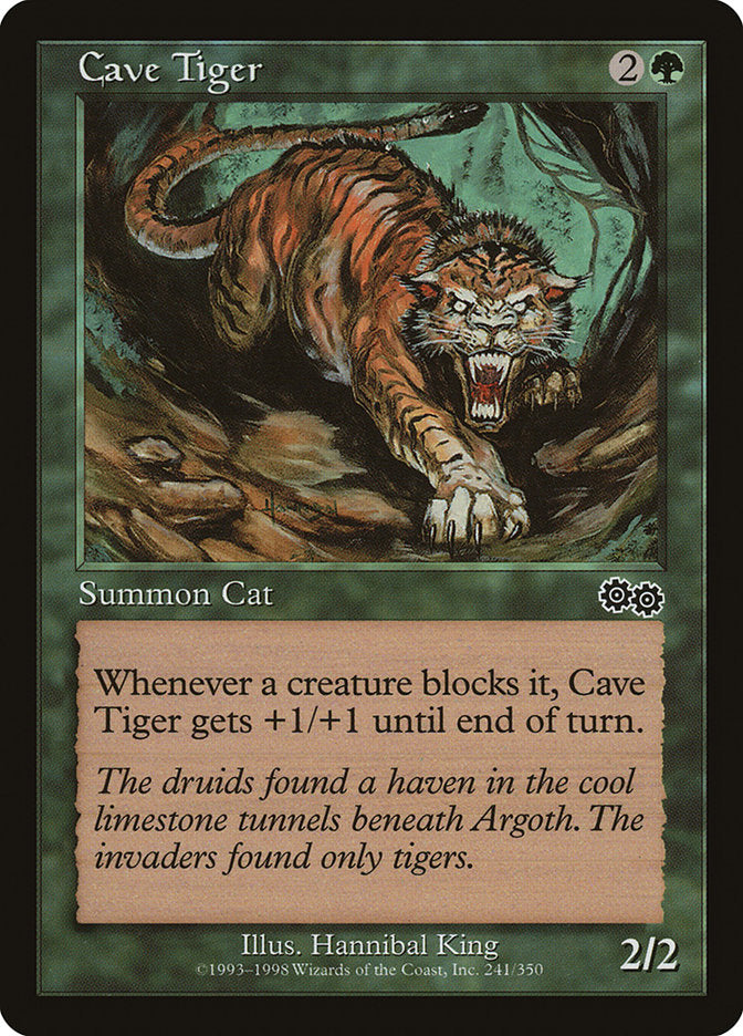 Cave Tiger [Urza's Saga] | The Gaming-Verse