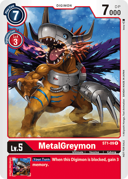 MetalGreymon [ST1-09] (Tamer Battle Pack) [Starter Deck: Gaia Red Promos] | The Gaming-Verse