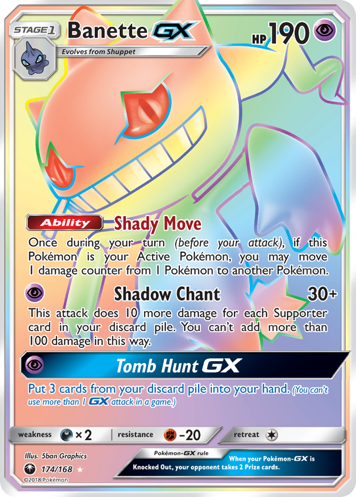 Banette GX (174/168) [Sun & Moon: Celestial Storm] | The Gaming-Verse