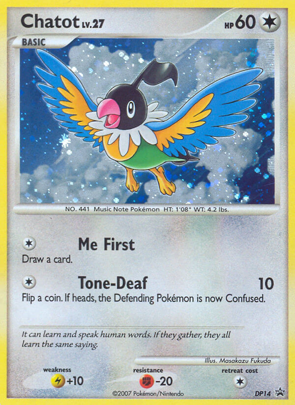 Chatot (DP14) [Diamond & Pearl: Black Star Promos] | The Gaming-Verse