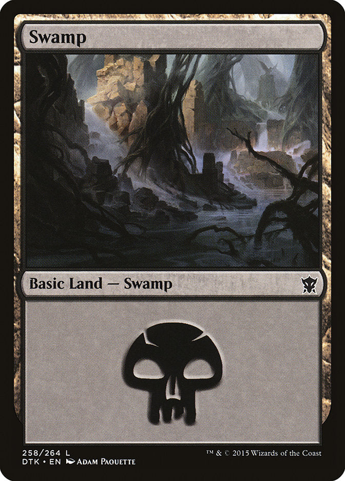 Swamp (258) [Dragons of Tarkir] | The Gaming-Verse