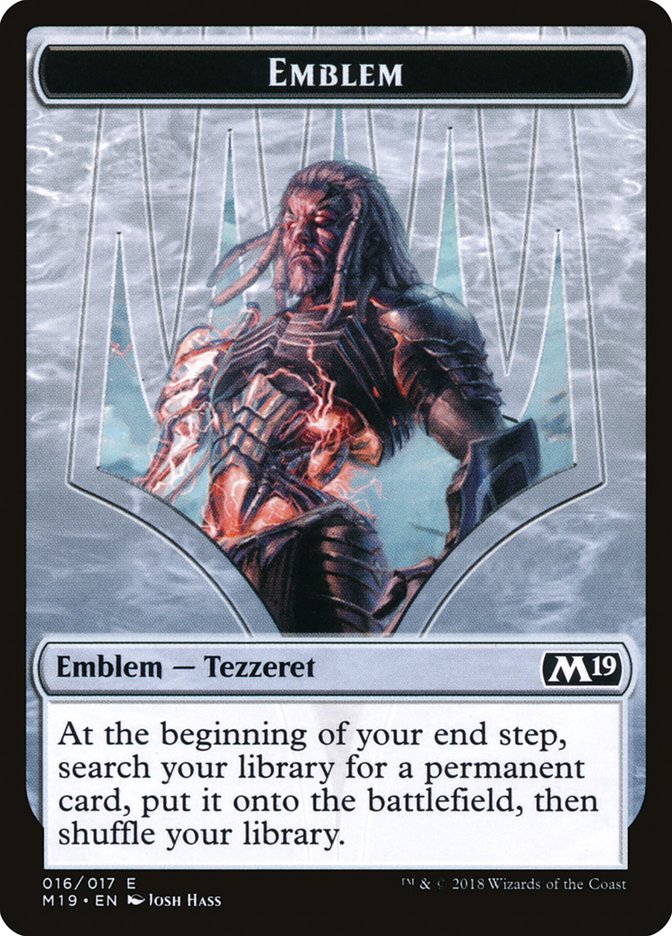 Tezzeret, Artifice Master Token [Core Set 2019 Tokens] | The Gaming-Verse