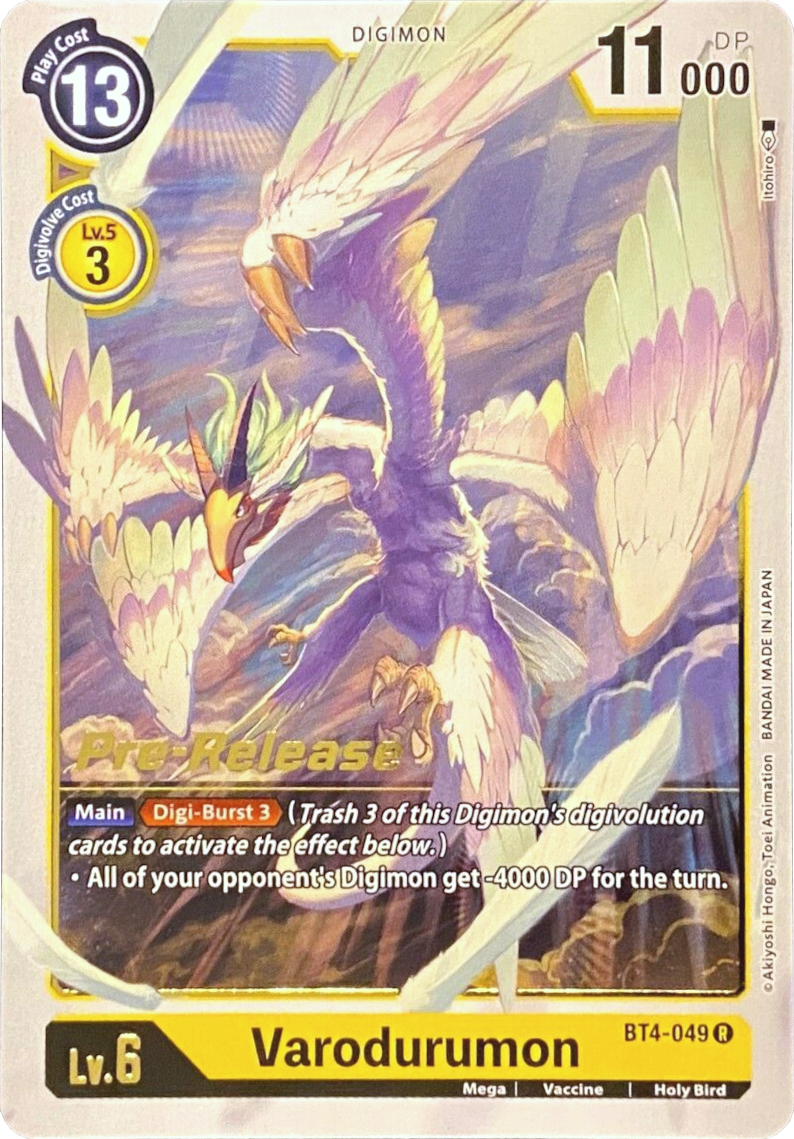 Varodurumon [BT4-049] [Great Legend Pre-Release Promos] | The Gaming-Verse