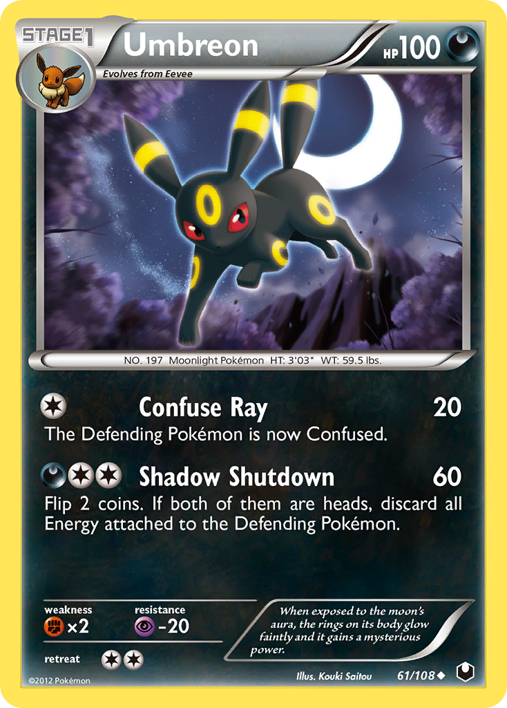 Umbreon (61/108) [Black & White: Dark Explorers] | The Gaming-Verse