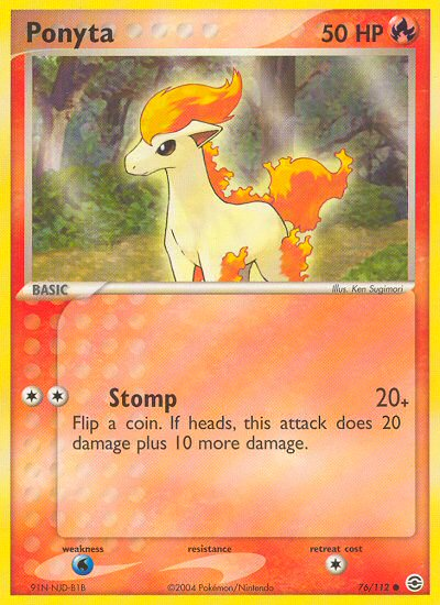 Ponyta (76/112) [EX: FireRed & LeafGreen] | The Gaming-Verse