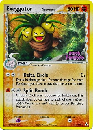 Exeggutor (41/110) (Delta Species) (Stamped) [EX: Holon Phantoms] | The Gaming-Verse