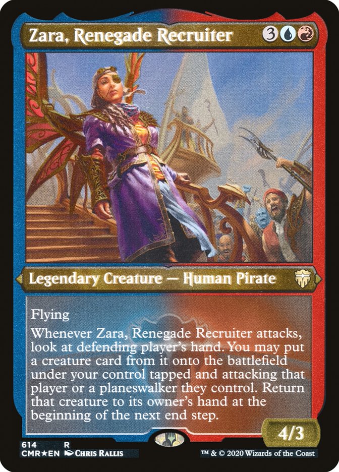 Zara, Renegade Recruiter [Commander Legends Etched] | The Gaming-Verse