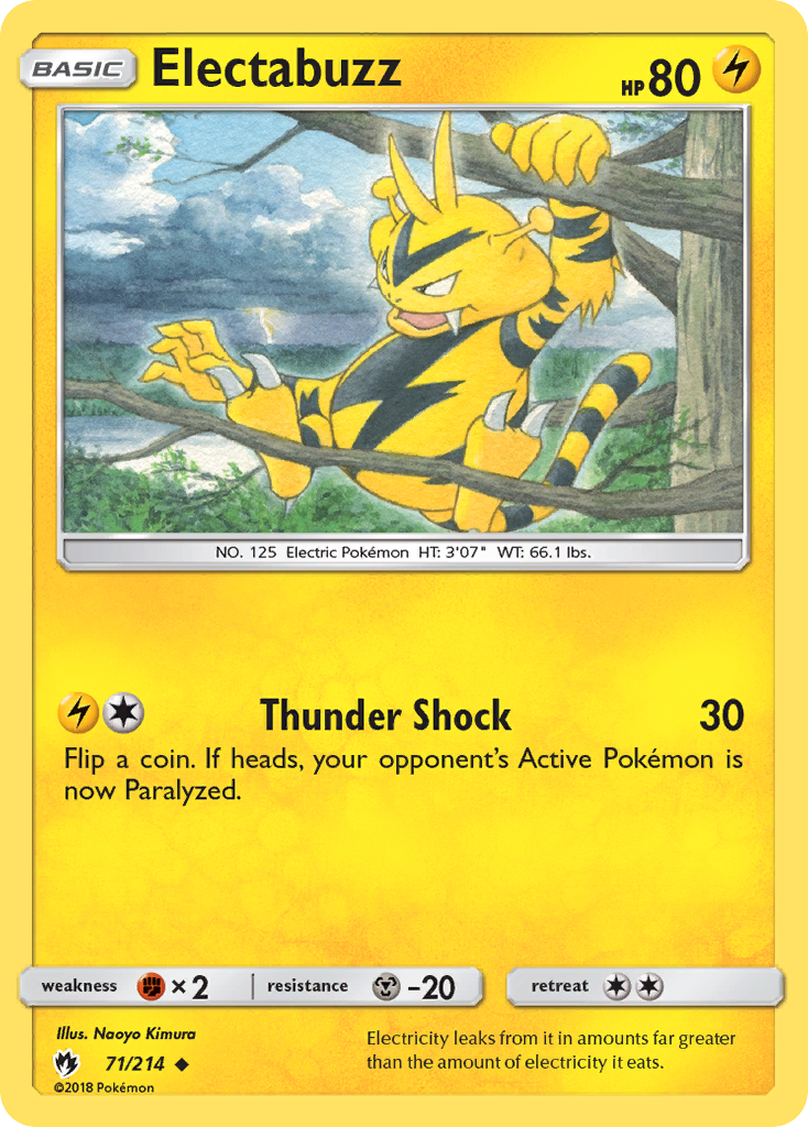 Electabuzz (71/214) [Sun & Moon: Lost Thunder] | The Gaming-Verse