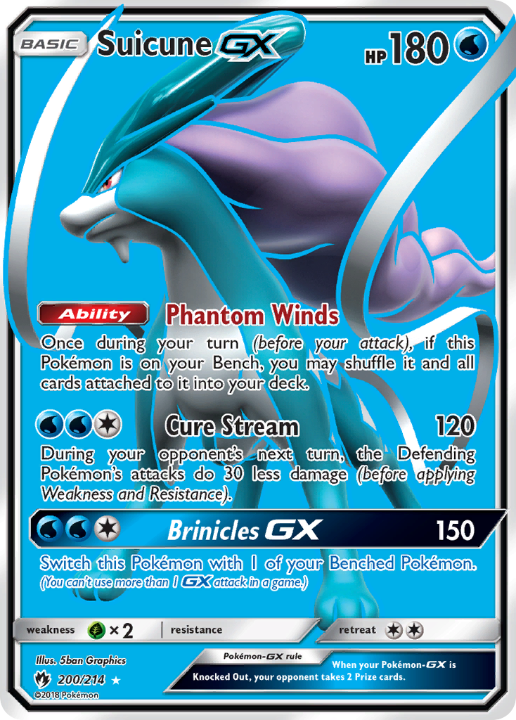 Suicune GX (200/214) [Sun & Moon: Lost Thunder] | The Gaming-Verse