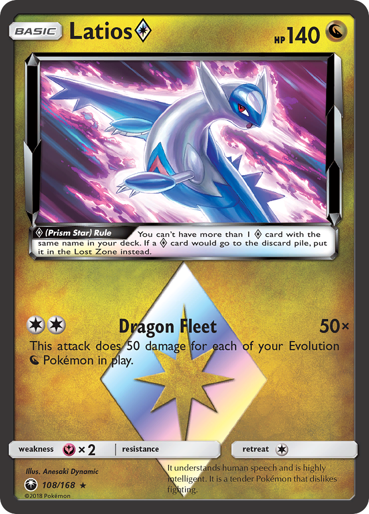 Latios (108/168) (Prism Star) [Sun & Moon: Celestial Storm] | The Gaming-Verse