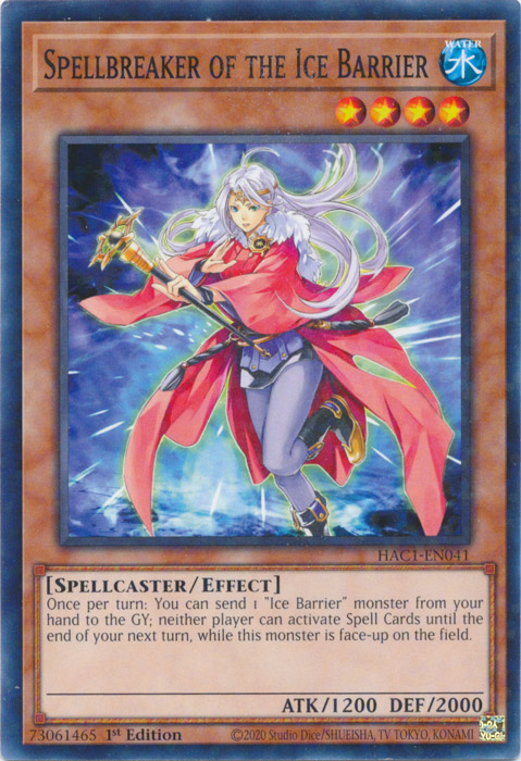 Spellbreaker of the Ice Barrier (Duel Terminal) [HAC1-EN041] Common | The Gaming-Verse