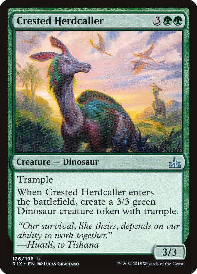 Crested Herdcaller [Rivals of Ixalan] | The Gaming-Verse