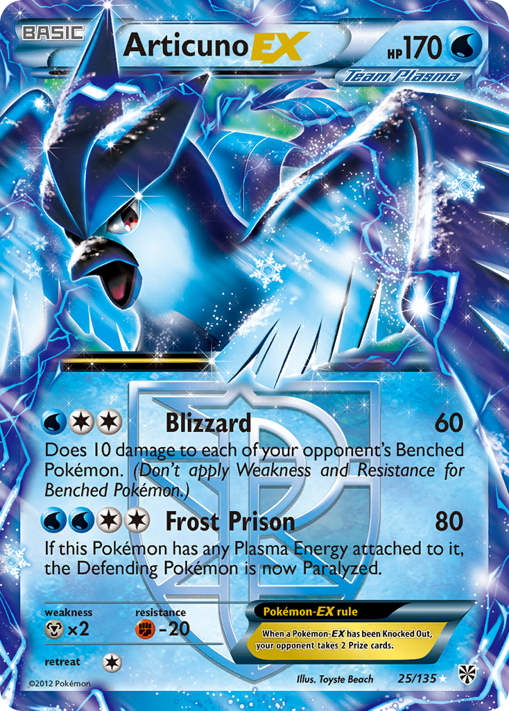 Articuno EX (25/135) [Black & White: Plasma Storm] | The Gaming-Verse