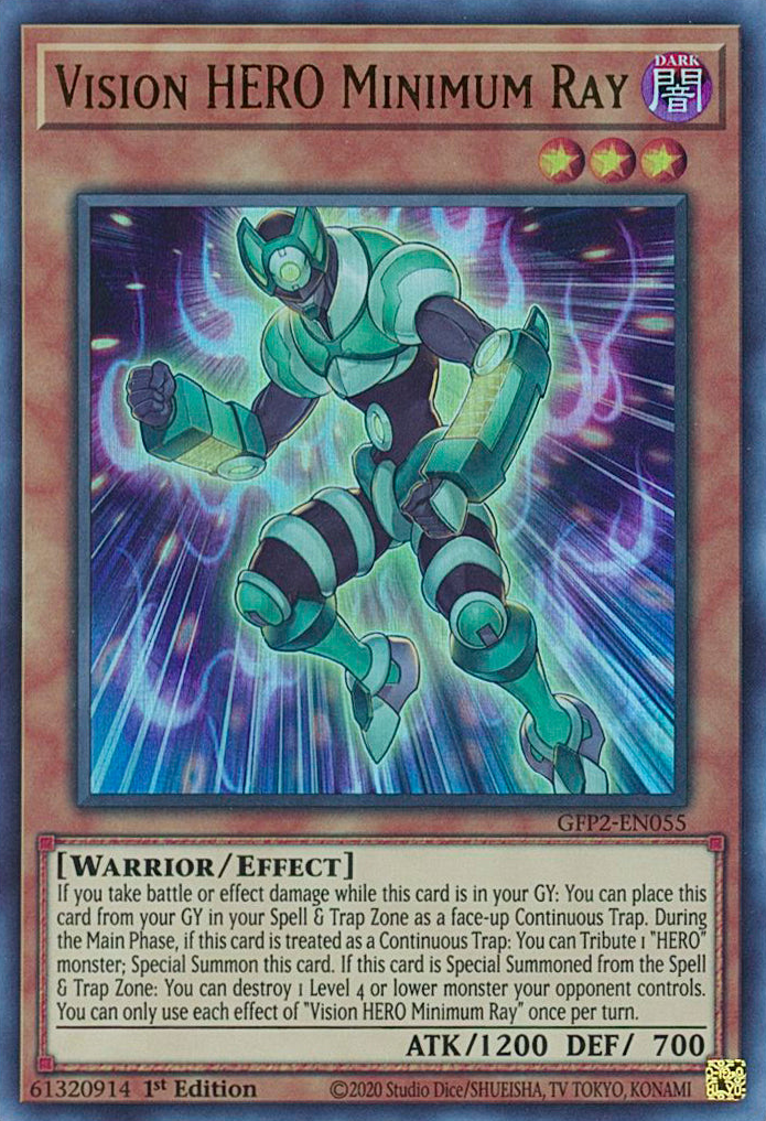 Vision HERO Minimum Ray [GFP2-EN055] Ultra Rare | The Gaming-Verse