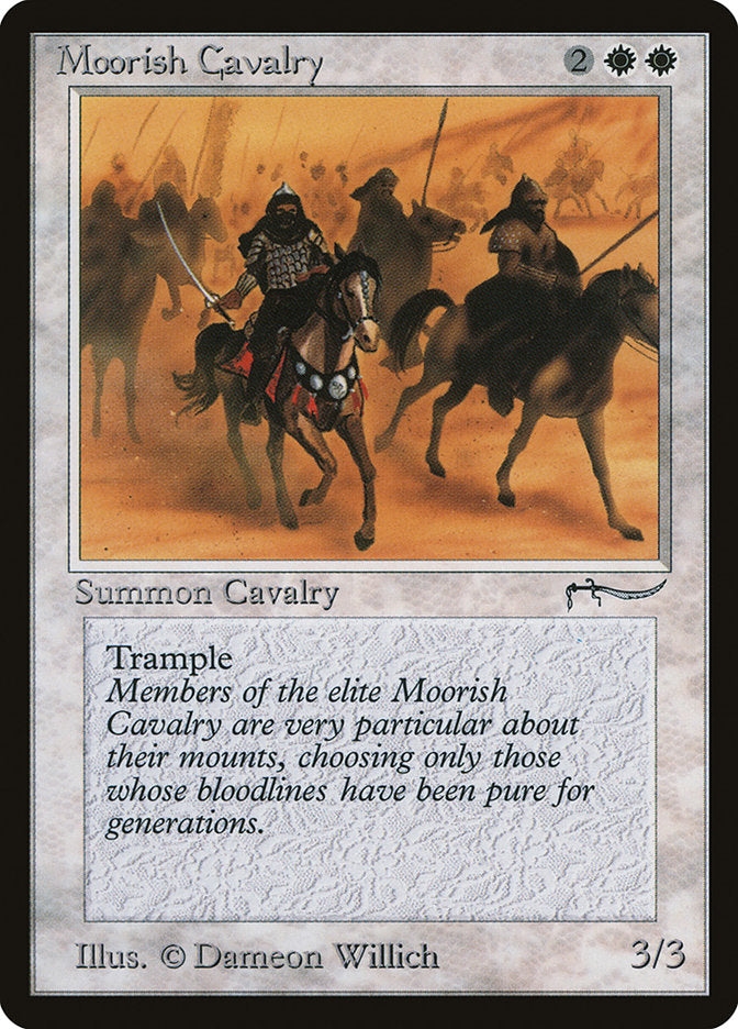 Moorish Cavalry (Dark Mana Cost) [Arabian Nights] | The Gaming-Verse