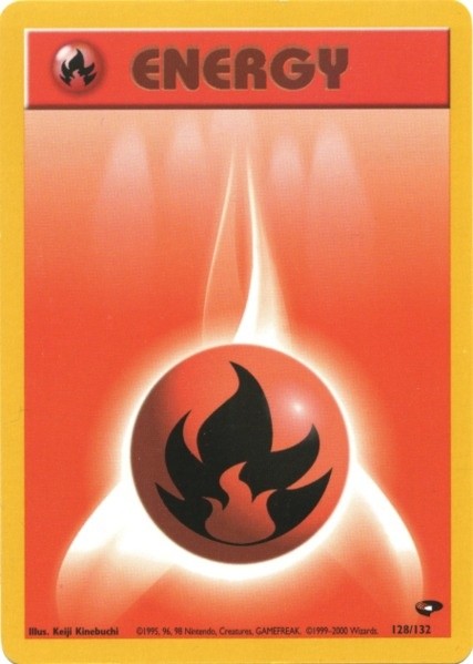 Fire Energy (128/132) [Gym Challenge Unlimited] | The Gaming-Verse