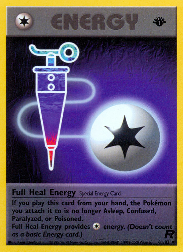 Full Heal Energy (81/82) [Team Rocket 1st Edition] | The Gaming-Verse