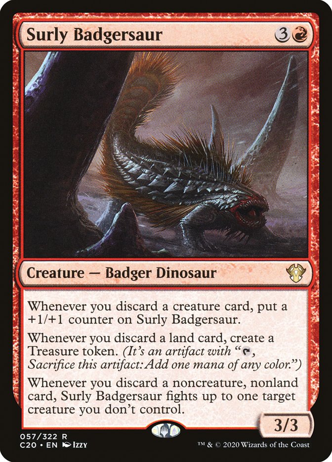 Surly Badgersaur [Commander 2020] | The Gaming-Verse