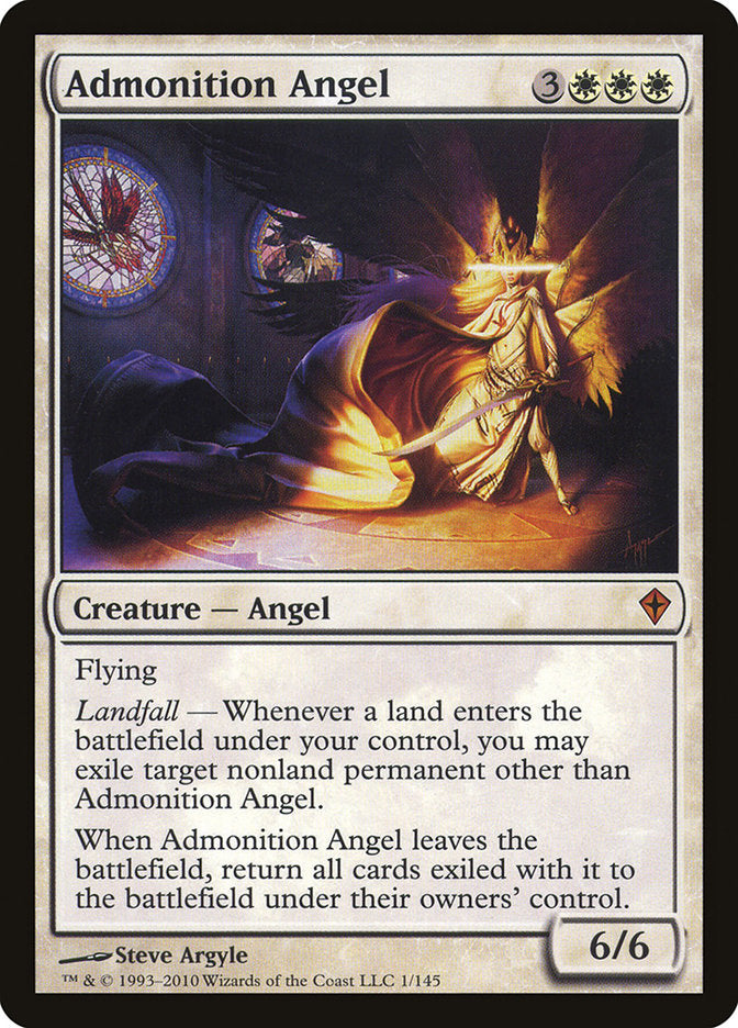 Admonition Angel [Worldwake] | The Gaming-Verse
