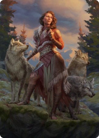 Arlinn, the Pack's Hope 1 Art Card [Innistrad: Midnight Hunt Art Series] | The Gaming-Verse