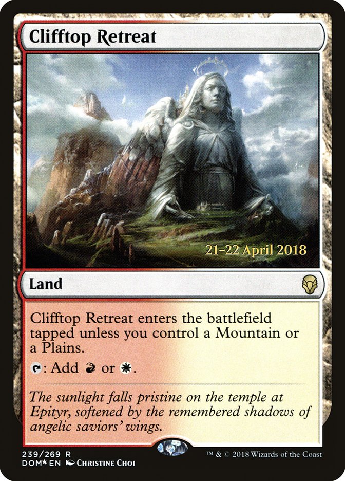 Clifftop Retreat  (Prerelease) [Dominaria Prerelease Promos] | The Gaming-Verse