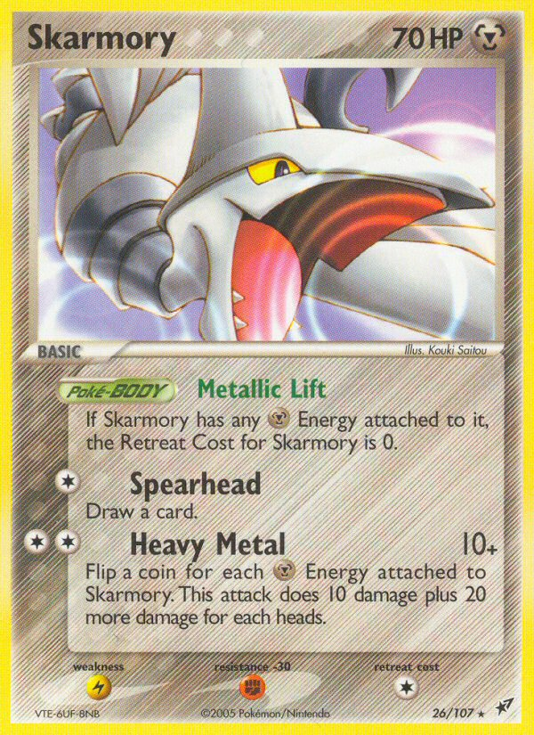 Skarmory (26/107) [EX: Deoxys] | The Gaming-Verse