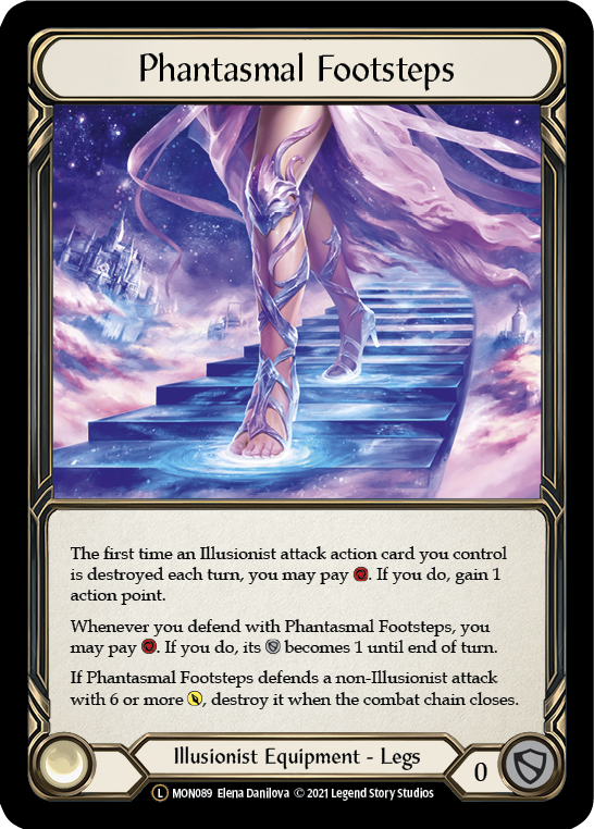 Phantasmal Footsteps (Rainbow Foil) [U-MON089-RF] Unlimited Rainbow Foil | The Gaming-Verse