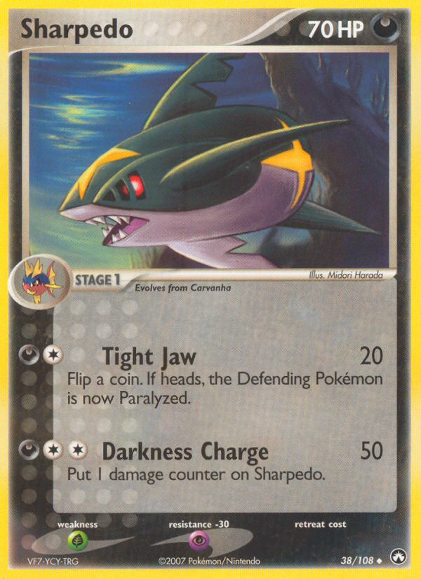 Sharpedo (38/108) [EX: Power Keepers] | The Gaming-Verse