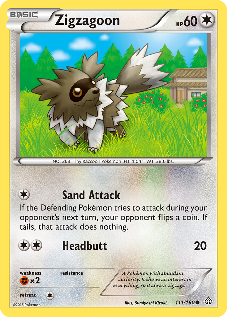 Zigzagoon (111/160) [XY: Primal Clash] | The Gaming-Verse