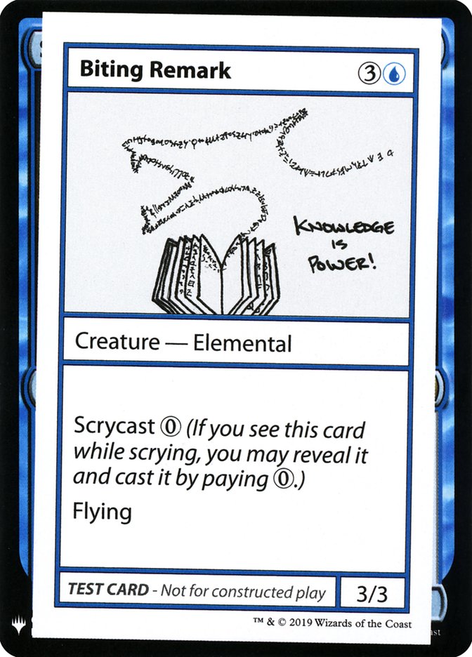 Biting Remark [Mystery Booster Playtest Cards] | The Gaming-Verse