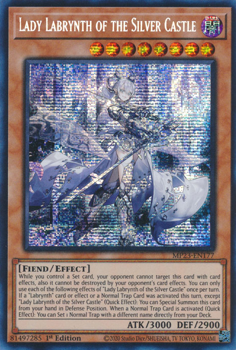 Lady Labrynth of the Silver Castle [MP23-EN177] Prismatic Secret Rare | The Gaming-Verse