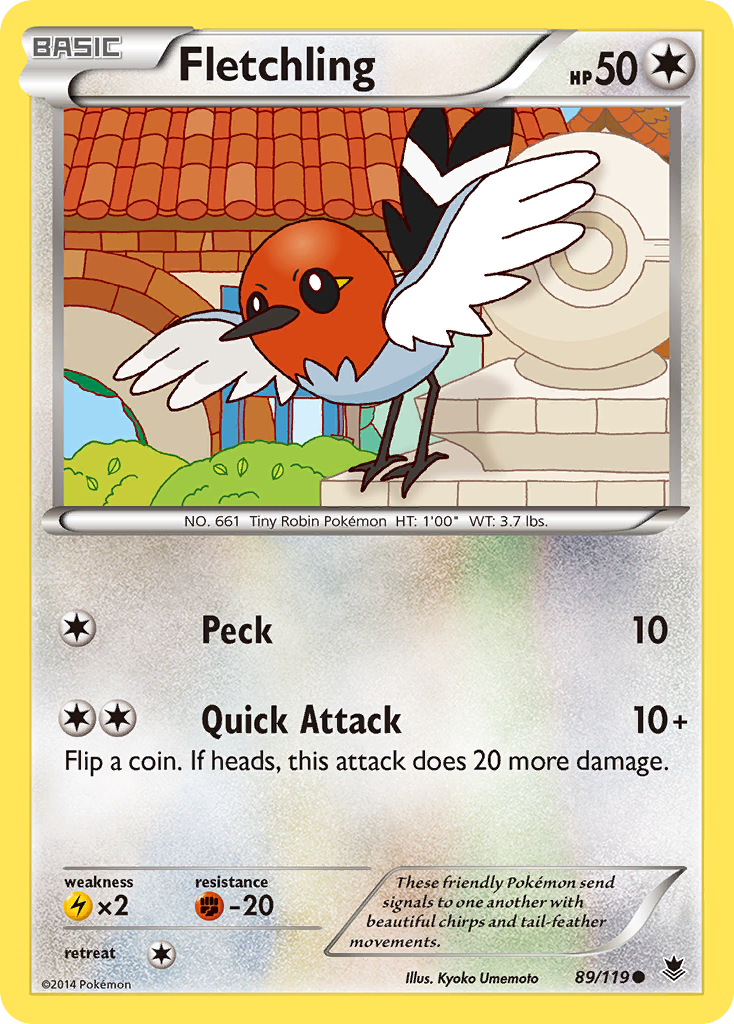 Fletchling (89/119) [XY: Phantom Forces] | The Gaming-Verse