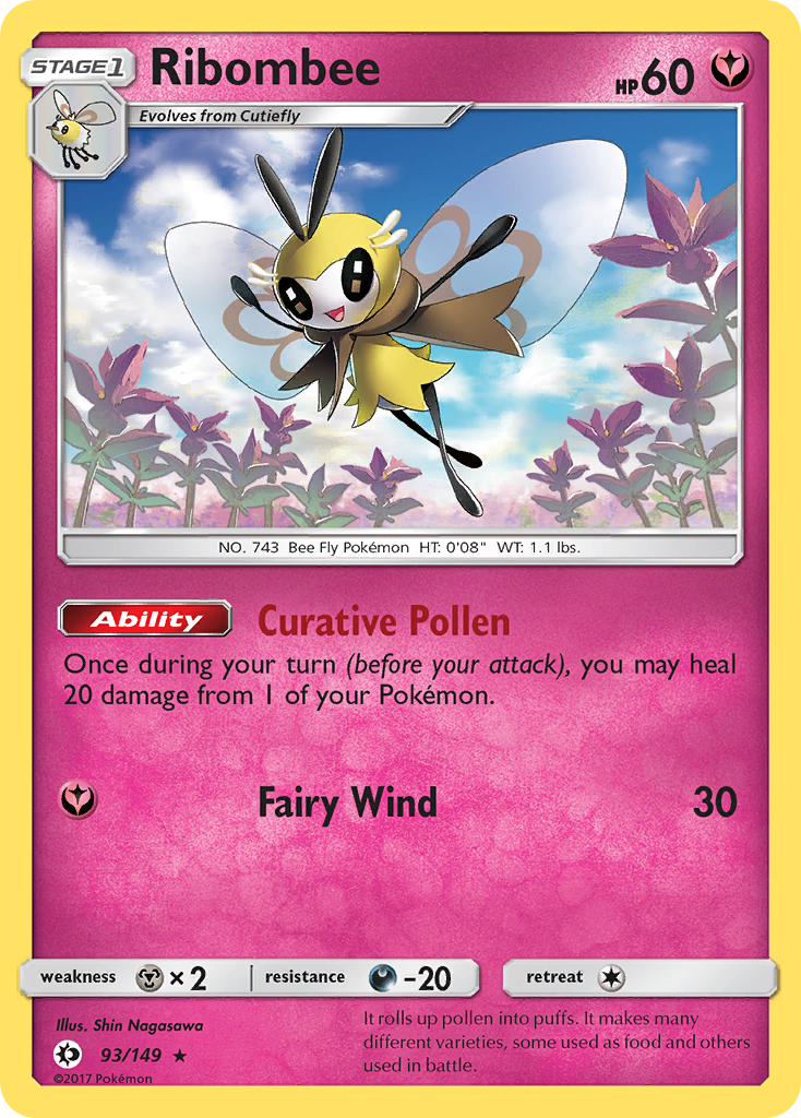 Ribombee (93/149) [Sun & Moon: Base Set] | The Gaming-Verse