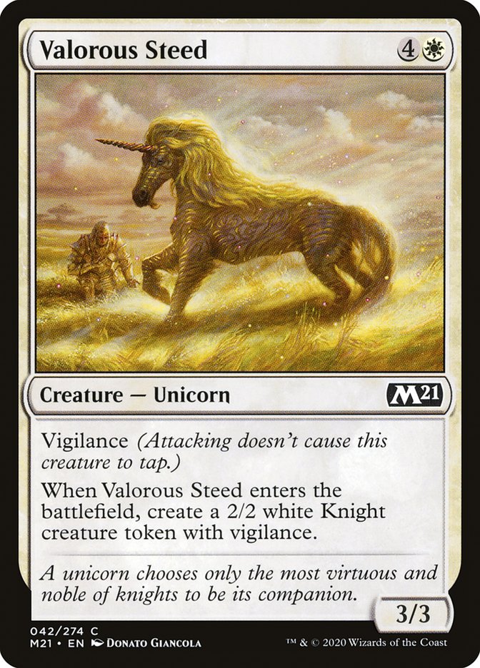 Valorous Steed [Core Set 2021] | The Gaming-Verse