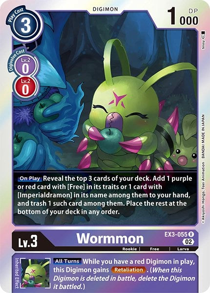 Wormmon [EX3-055] [Revision Pack Cards] | The Gaming-Verse