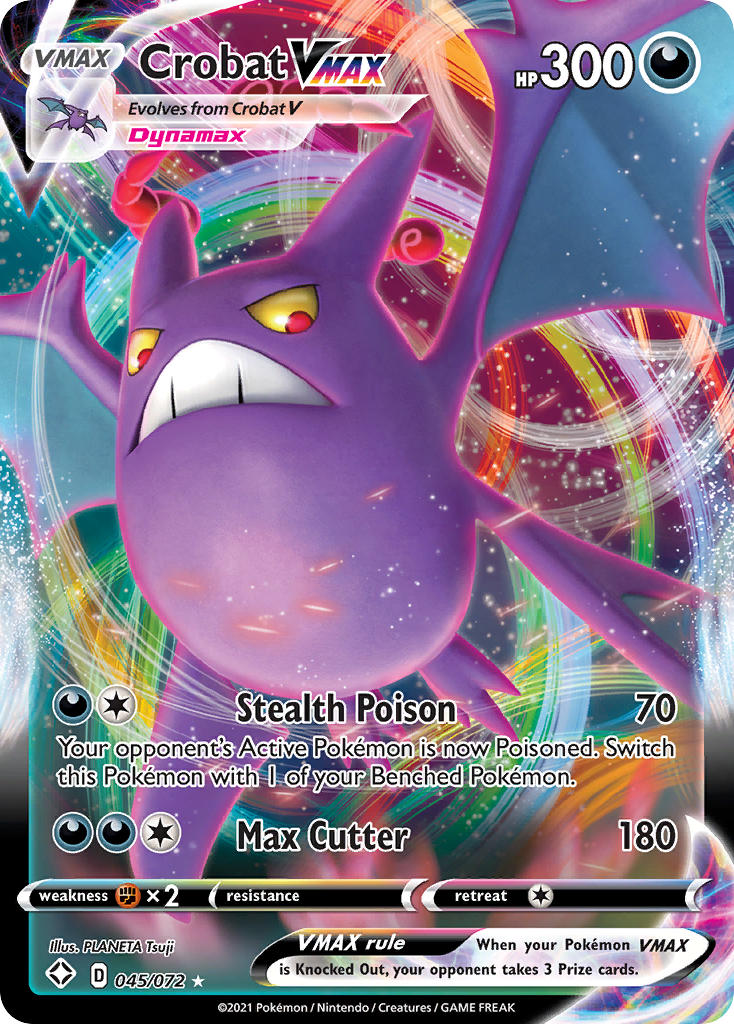 Crobat VMAX (045/072) [Sword & Shield: Shining Fates] | The Gaming-Verse