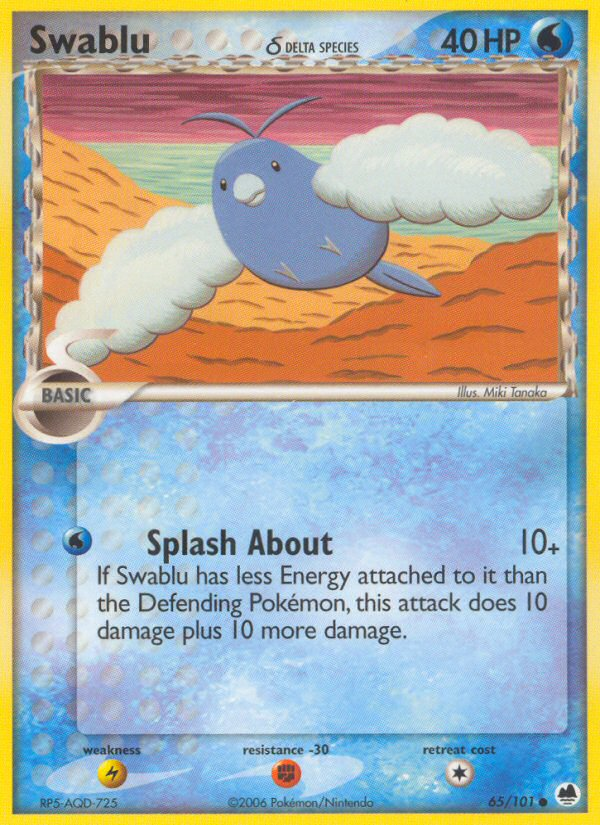 Swablu (65/101) (Delta Species) [EX: Dragon Frontiers] | The Gaming-Verse