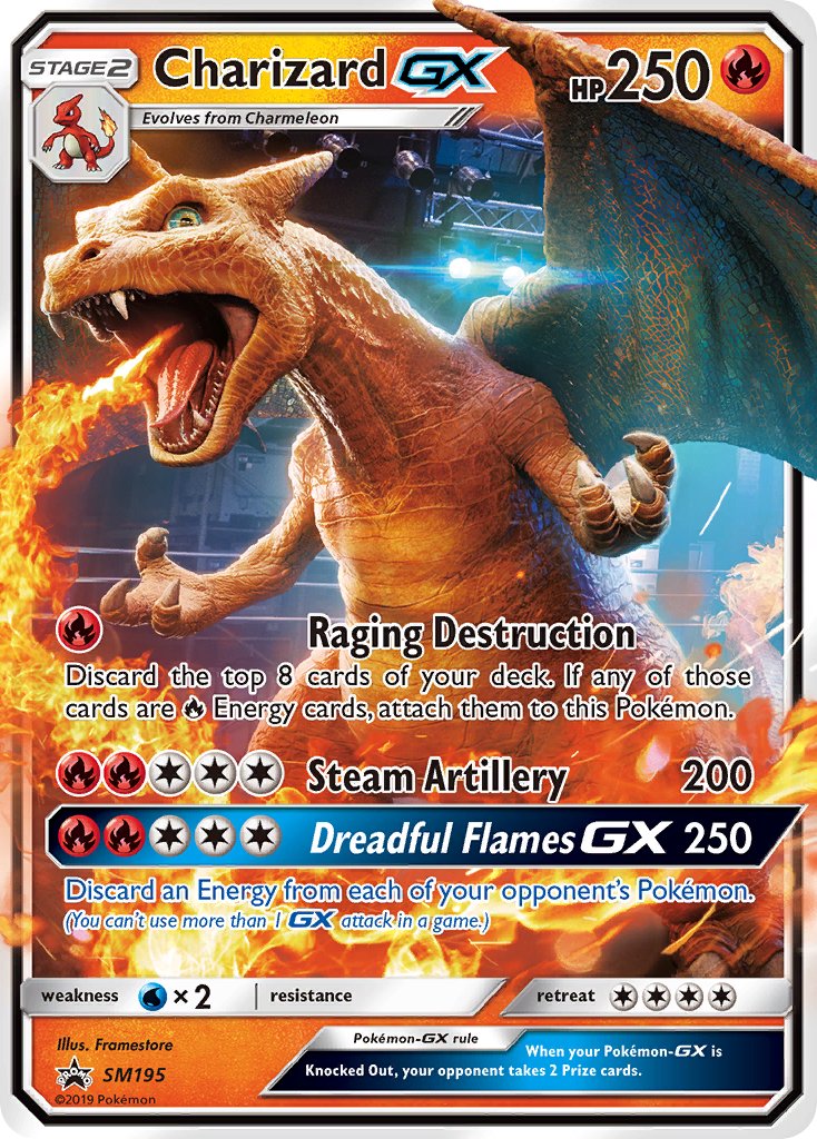 Charizard GX (SM195) [Sun & Moon: Black Star Promos] | The Gaming-Verse