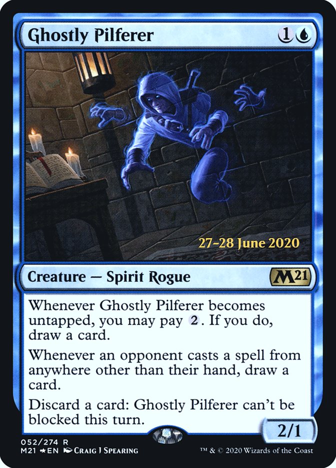 Ghostly Pilferer  [Core Set 2021 Prerelease Promos] | The Gaming-Verse