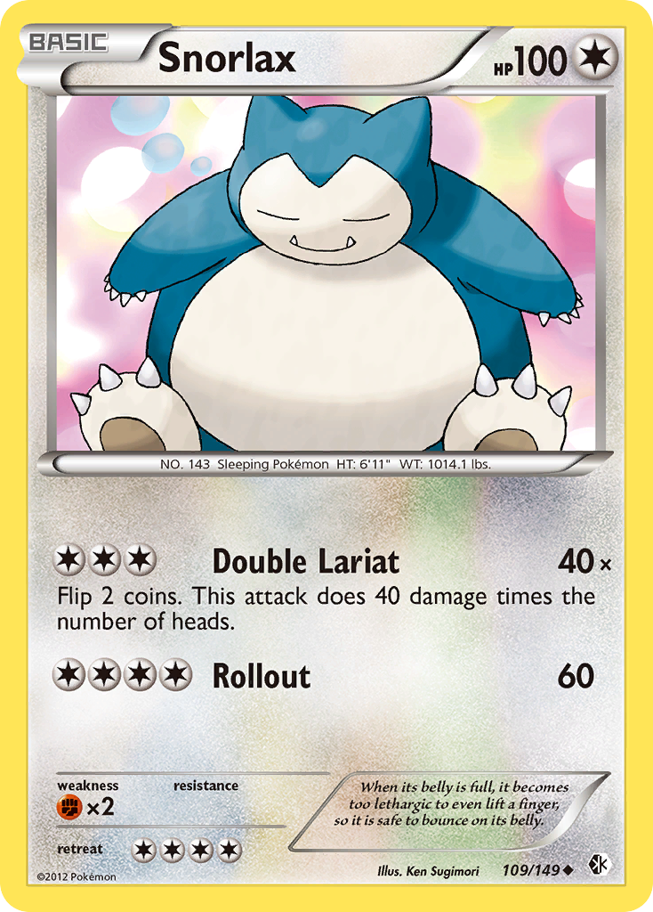 Snorlax (109/149) [Black & White: Boundaries Crossed] | The Gaming-Verse