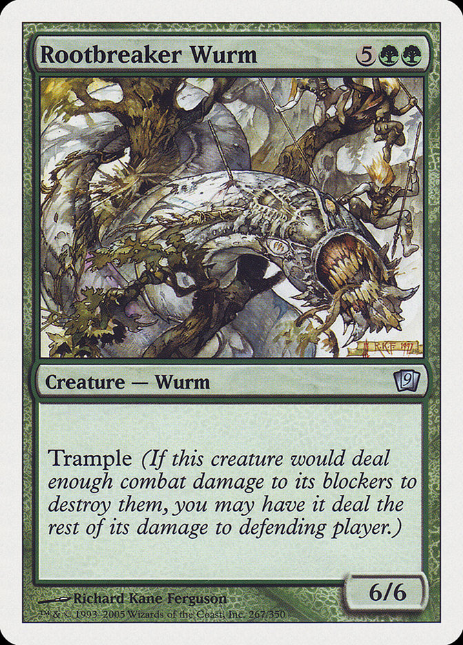 Rootbreaker Wurm [Ninth Edition] | The Gaming-Verse