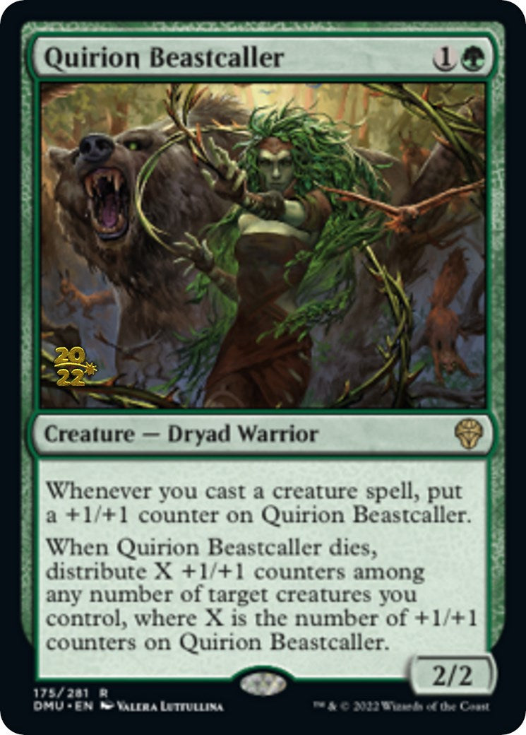 Quirion Beastcaller [Dominaria United Prerelease Promos] | The Gaming-Verse