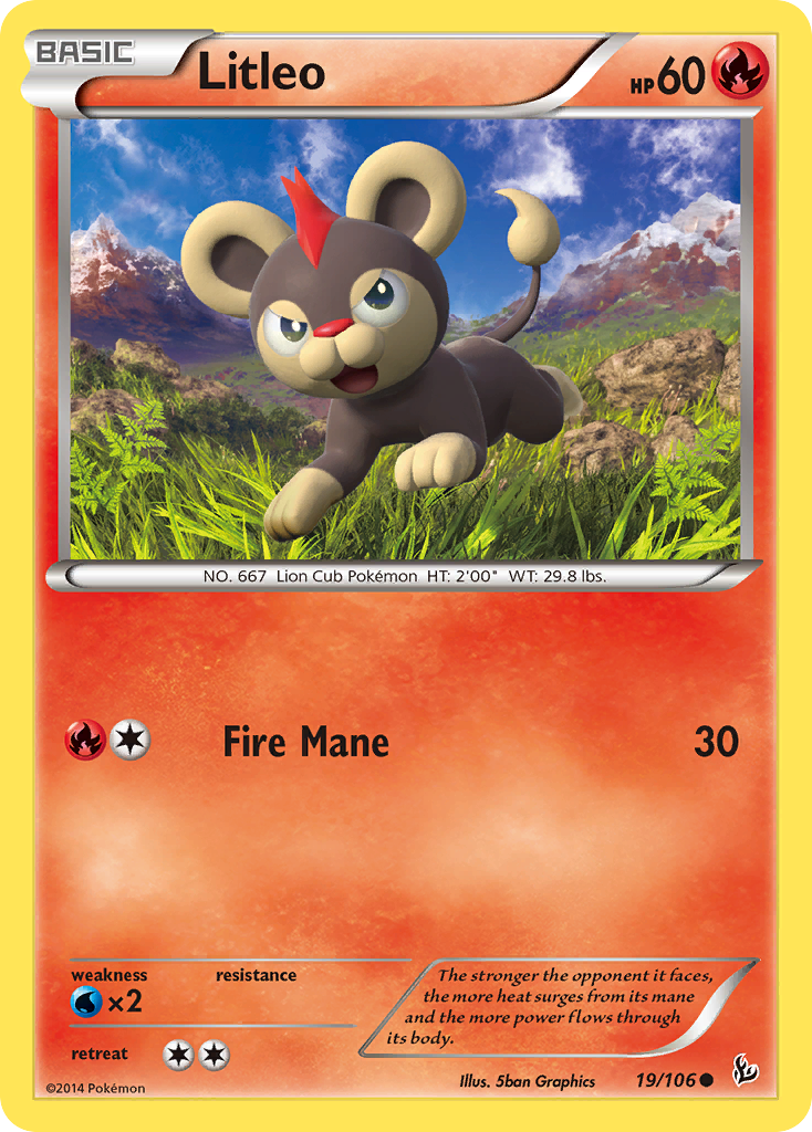 Litleo (19/106) [XY: Flashfire] | The Gaming-Verse