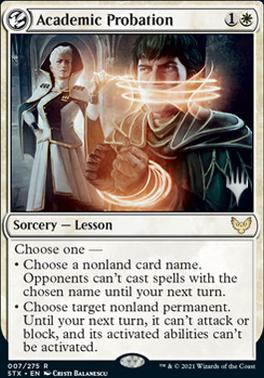 Academic Probation (Promo Pack) [Strixhaven: School of Mages Promos] | The Gaming-Verse