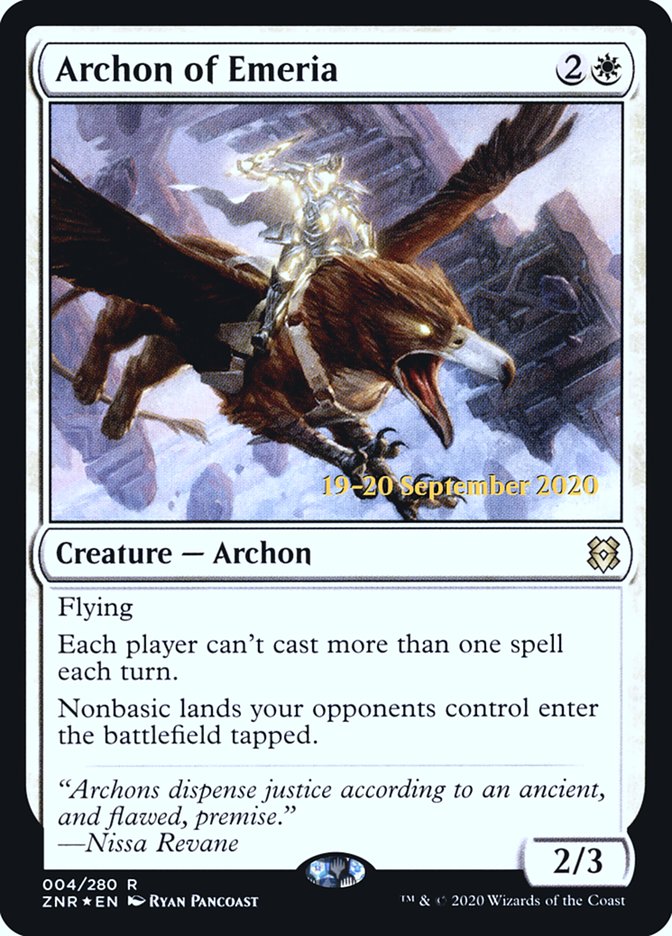 Archon of Emeria  [Zendikar Rising Prerelease Promos] | The Gaming-Verse